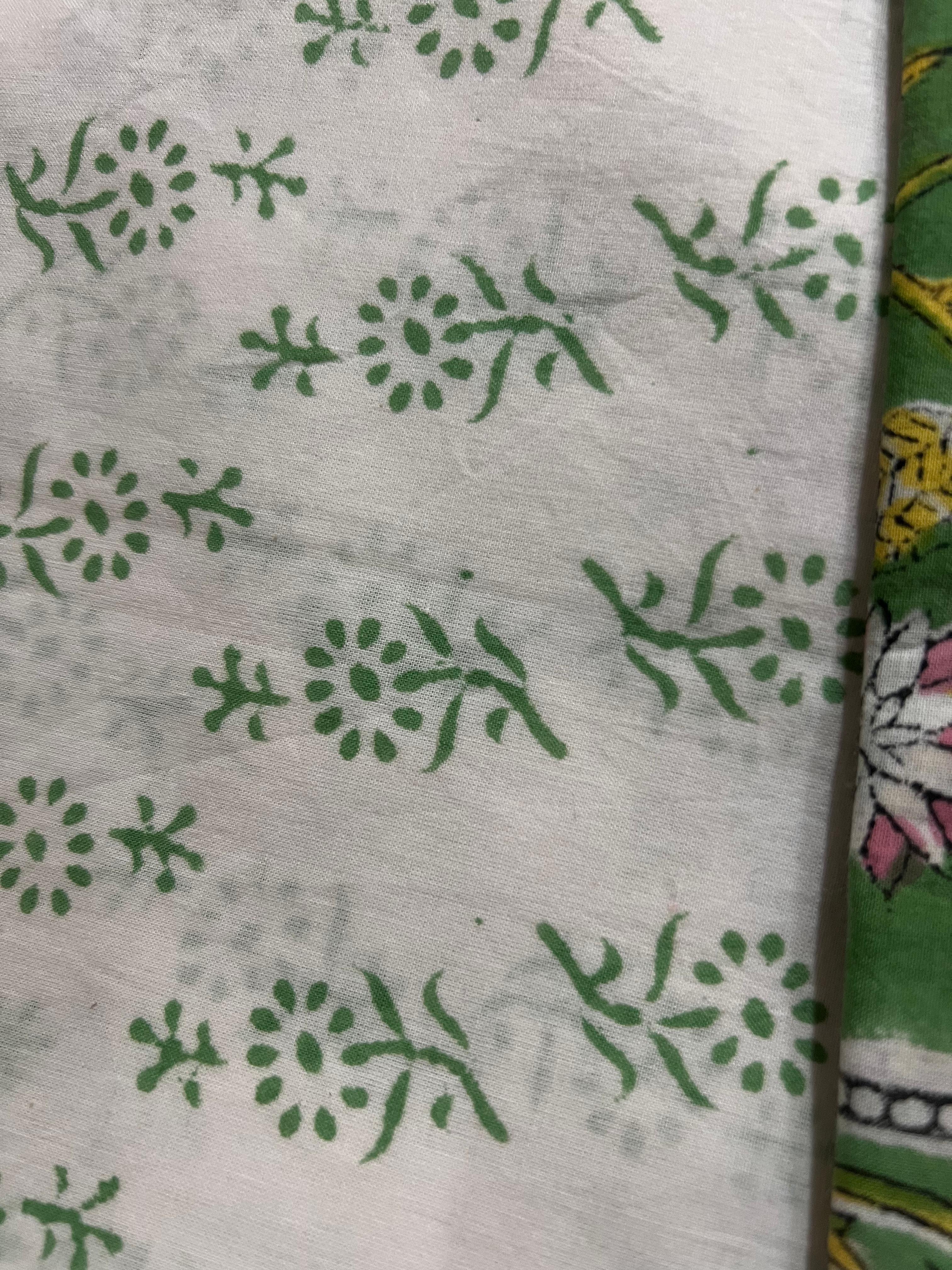Exclusive Hand Printed Cotton Suit With Cotton Dupatta (OCOTCO008)