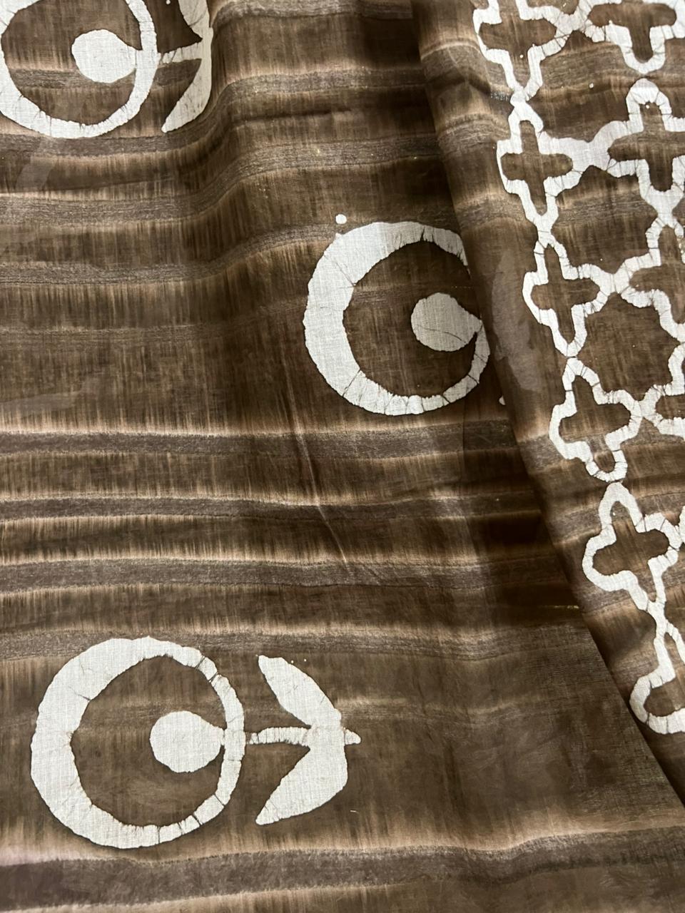 Exclusive Earth & Ivory Bagru Printed Cotton Suit With Cotton Dupatta (OCOTCO0014)