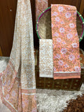 Exclusive Bagru Printed Cotton Suit With Cotton Dupatta (OCOTCO015)